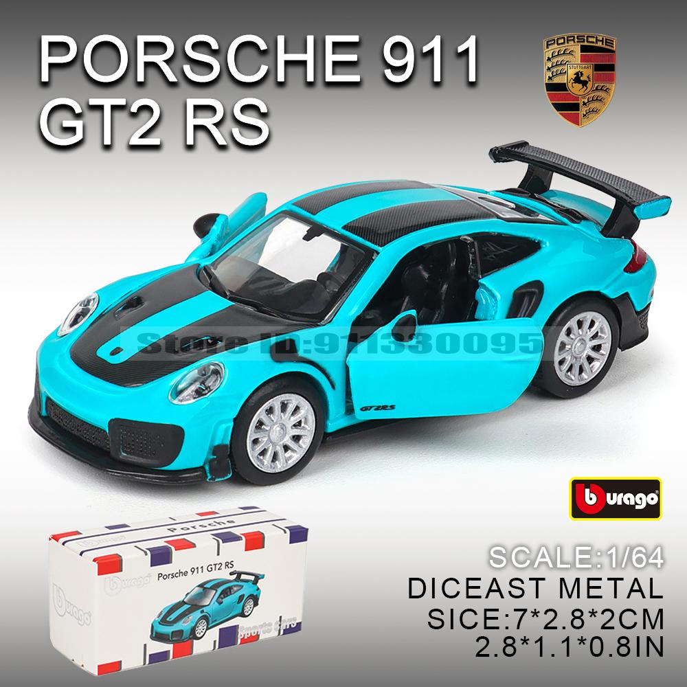 Bburago Mercedes Benz 300sl Porsche 911 GT2 RSCar Model Collection Kids Xmas Gift Toys for Boys Ferrari LAMBORGHINI Porsche