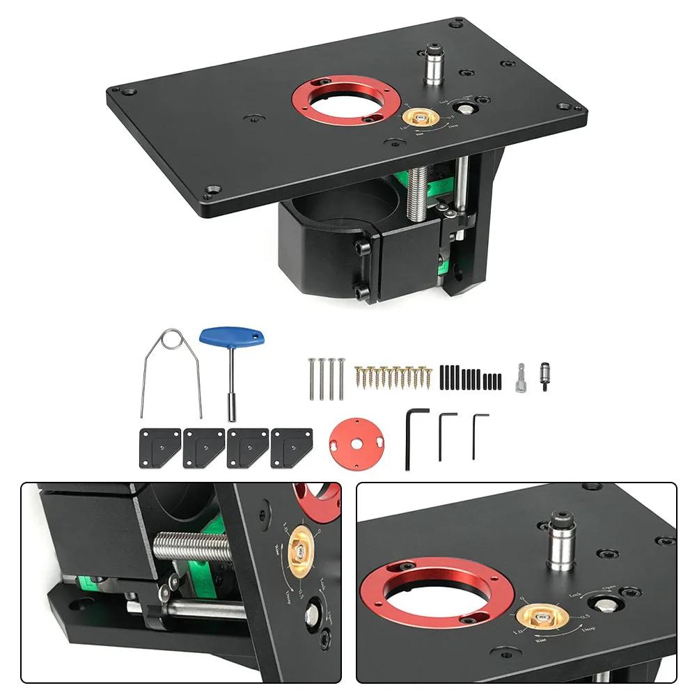 Router Lift Lifting Table Woodworking Compact DIY Lightweight With Fixed Base Practical Brand New Long Lasting