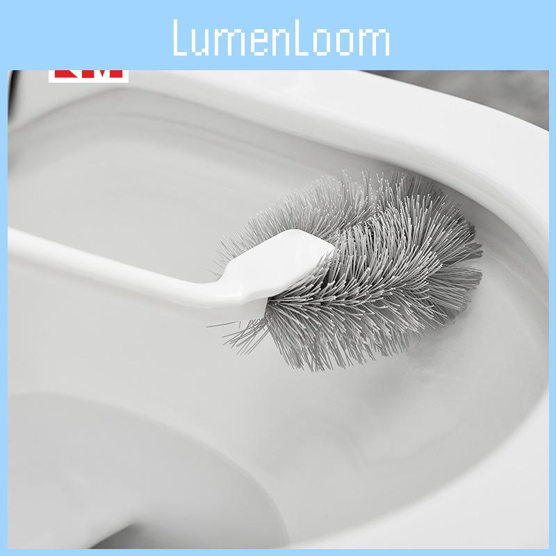 Toilet Brush With Long Handle For Bathroom Cleaning Plastic Wall Scrubber Mounted