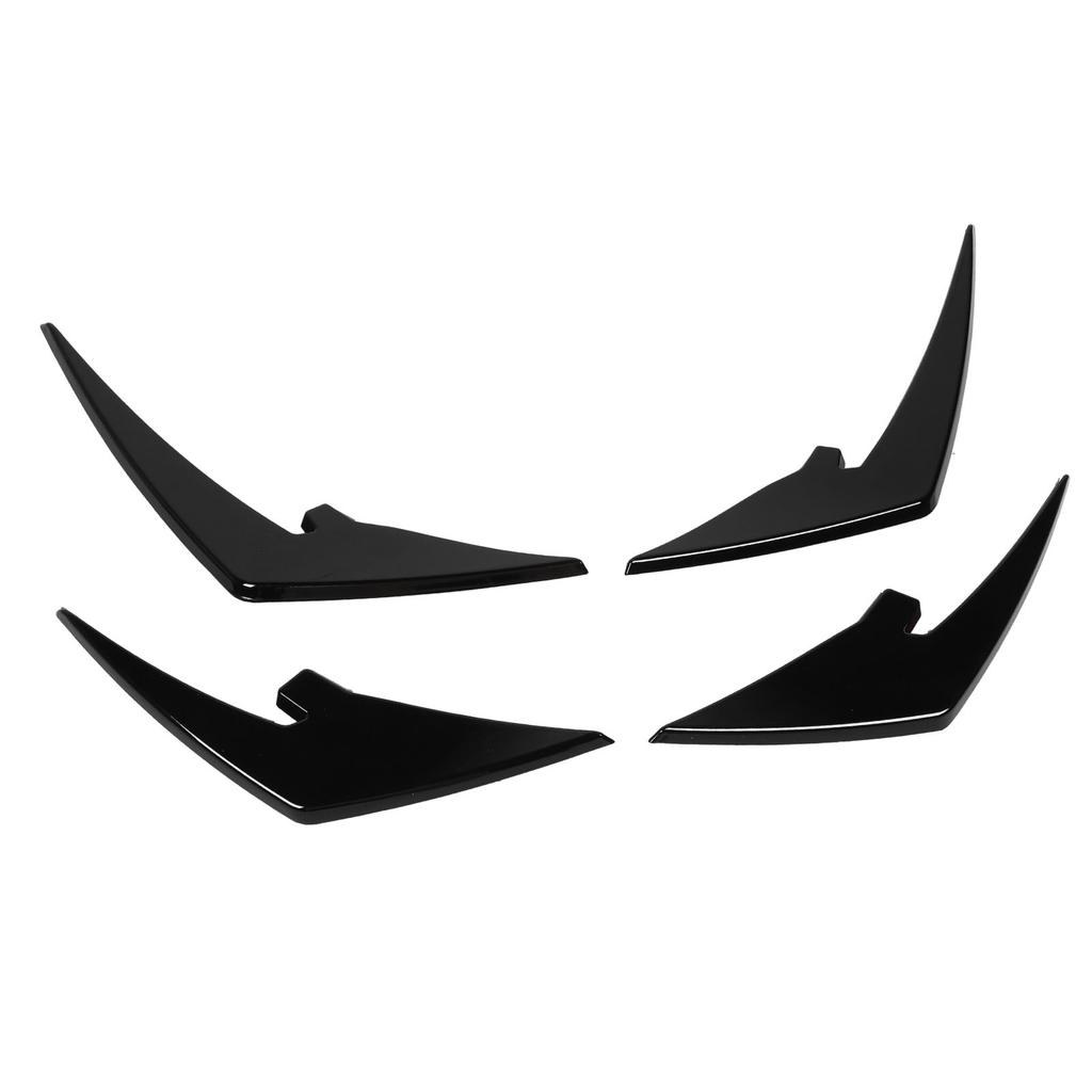 4pcs Front Bumper Splitter Fins ABS Light Weight Front Bumper Body Spoiler Canards Trim for M3 M4   G81 G82 G83