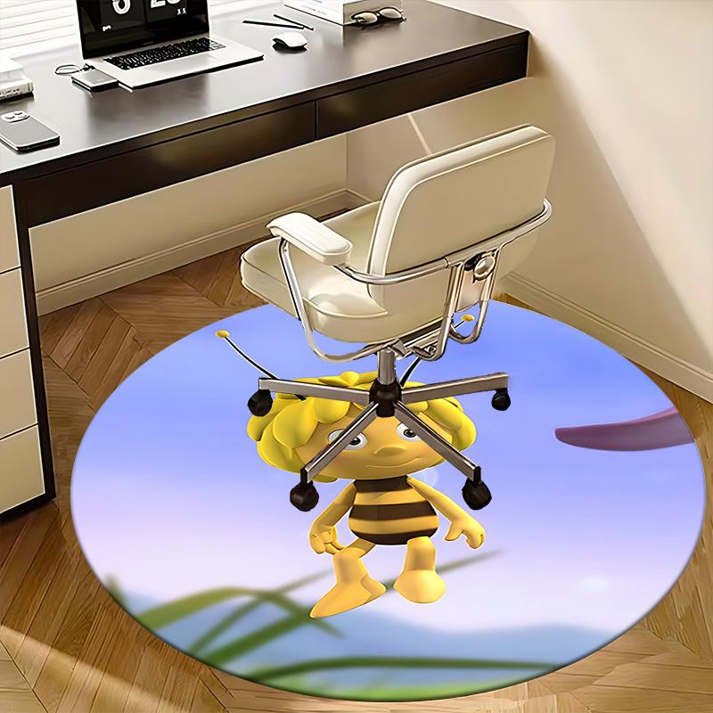 Bee Chair Mat Round Carpet - Home Decor