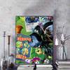Disney 5D DIY Diamond Painting Bug Crisis Illustration, Full Round Diamond Mosaic Cartoon Embroidery Art Painting for Home Decoration