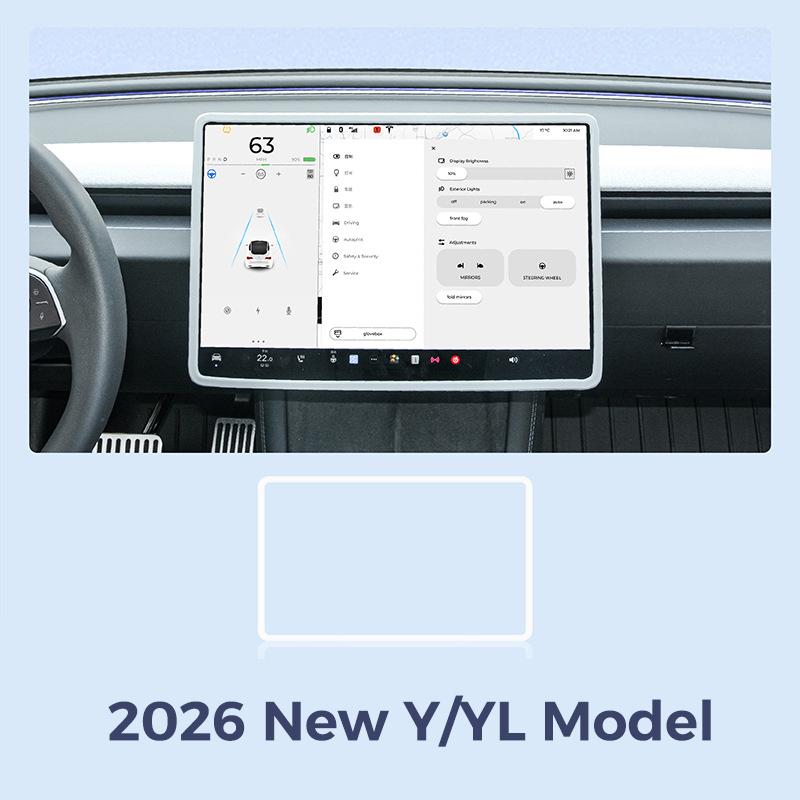 Silicone Central Control Screen Protective Cover For Refreshed Model 3 Y With Soft Protection And Non Destructive Installation