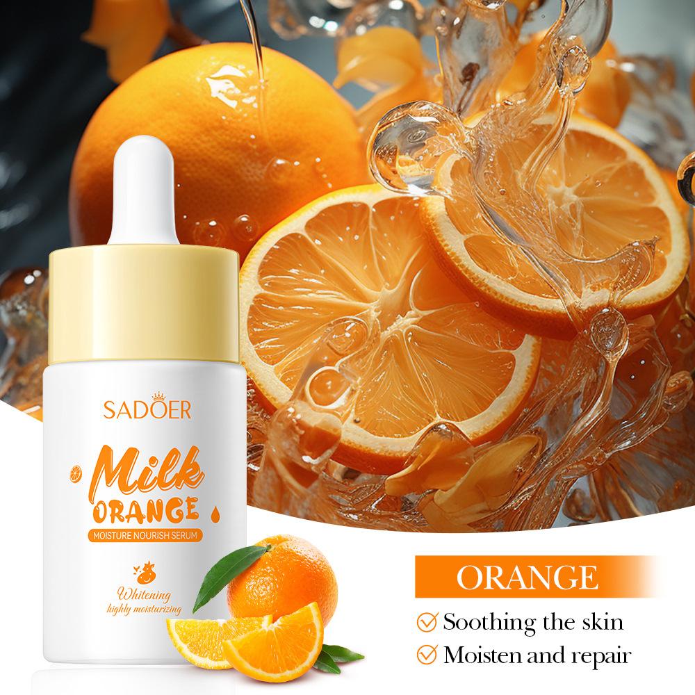 SADOER Milk Fruits Facial Serum for Face skincare Moisturizing Firming Hydrating Facial Essence Beauty Face Skin Care Products