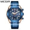 Men'S Watch, Large Dial Chronograph Calendar, Luminous Waterproof Steel Belt Men'S Watch 2065