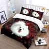 Fluffy Dog Nature Decoration Set Bedding Set with 1 Duvet Cover 2 Pillowcases Single Double King Queen, Gift