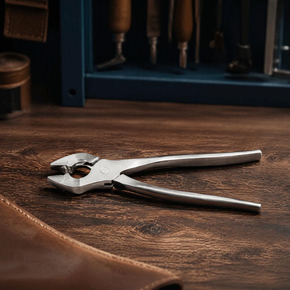 Heavy Duty Leather Flatten Pliers Polished Jaws Leather Craft Tools For DIY Projects