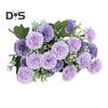 Artificial Carnation 20 Heads Realistic Fake Silk Flower Wedding Party Home Office Table Centerpiece Faux Floral Plants Branch Decoration