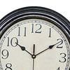 30cm Hanging Clocks Sweep Second Movement Round Wall Clock for Bathroom Decors Living Room