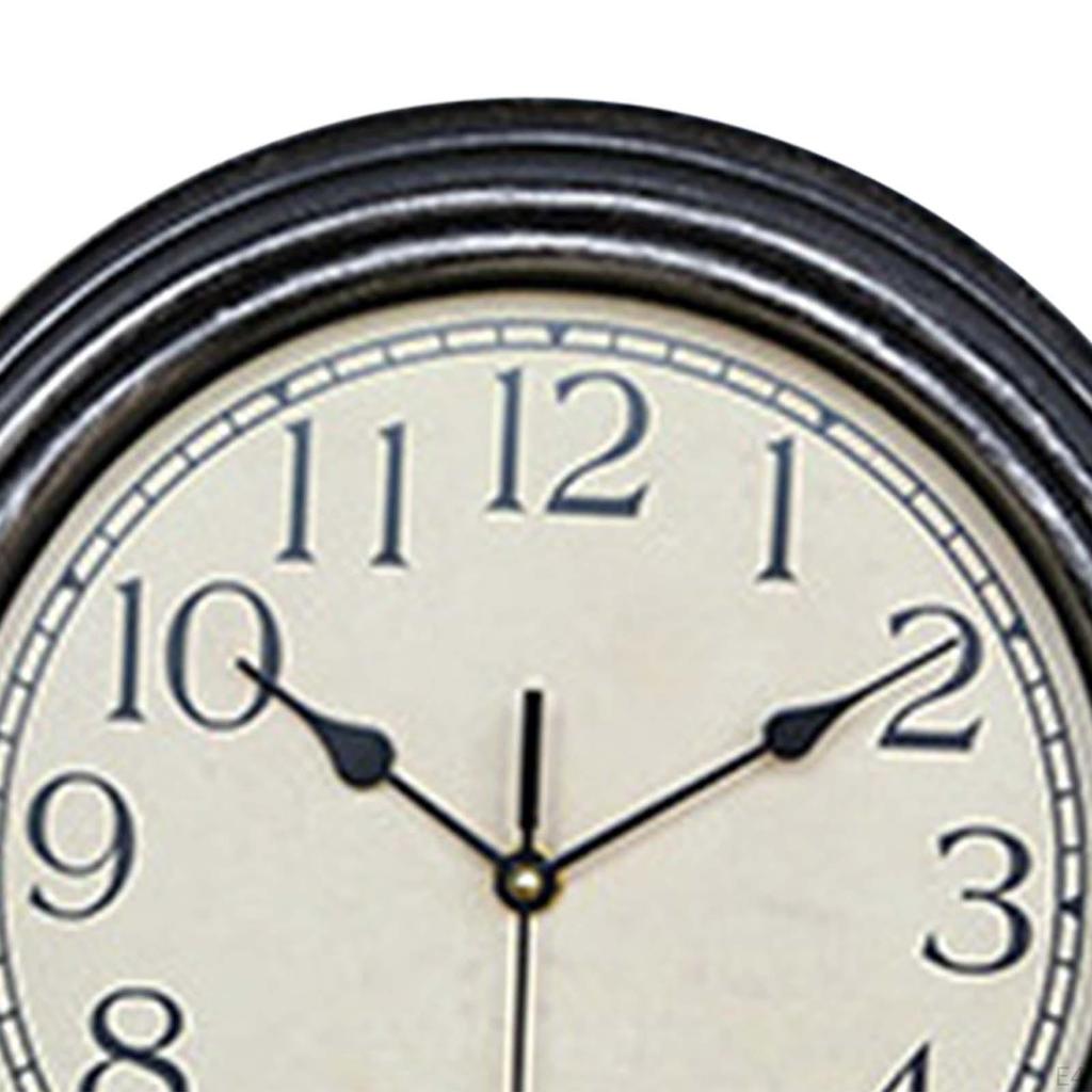 30cm Hanging Clocks Sweep Second Movement Round Wall Clock for Bathroom Decors Living Room