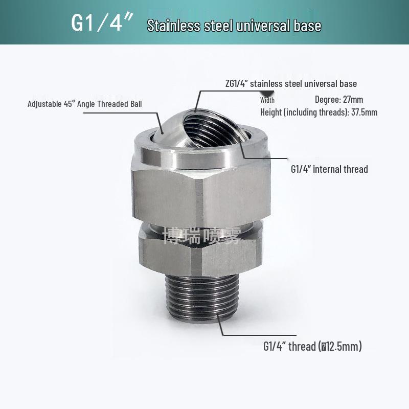 Stainless Steel & Aluminum Alloy Flat Fan Nozzle with 48-60 Widened Holes - High Pressure Universal Air Knife Nozzle