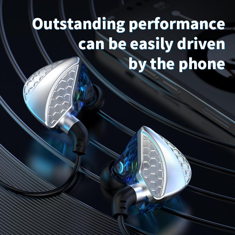 QKZ Hi6T Динамическая проводная гарнитура HiFi Bass 3,5 мм Наушники с HD-микрофоном Наушники с шумоподавлением для звонков и громкой связи