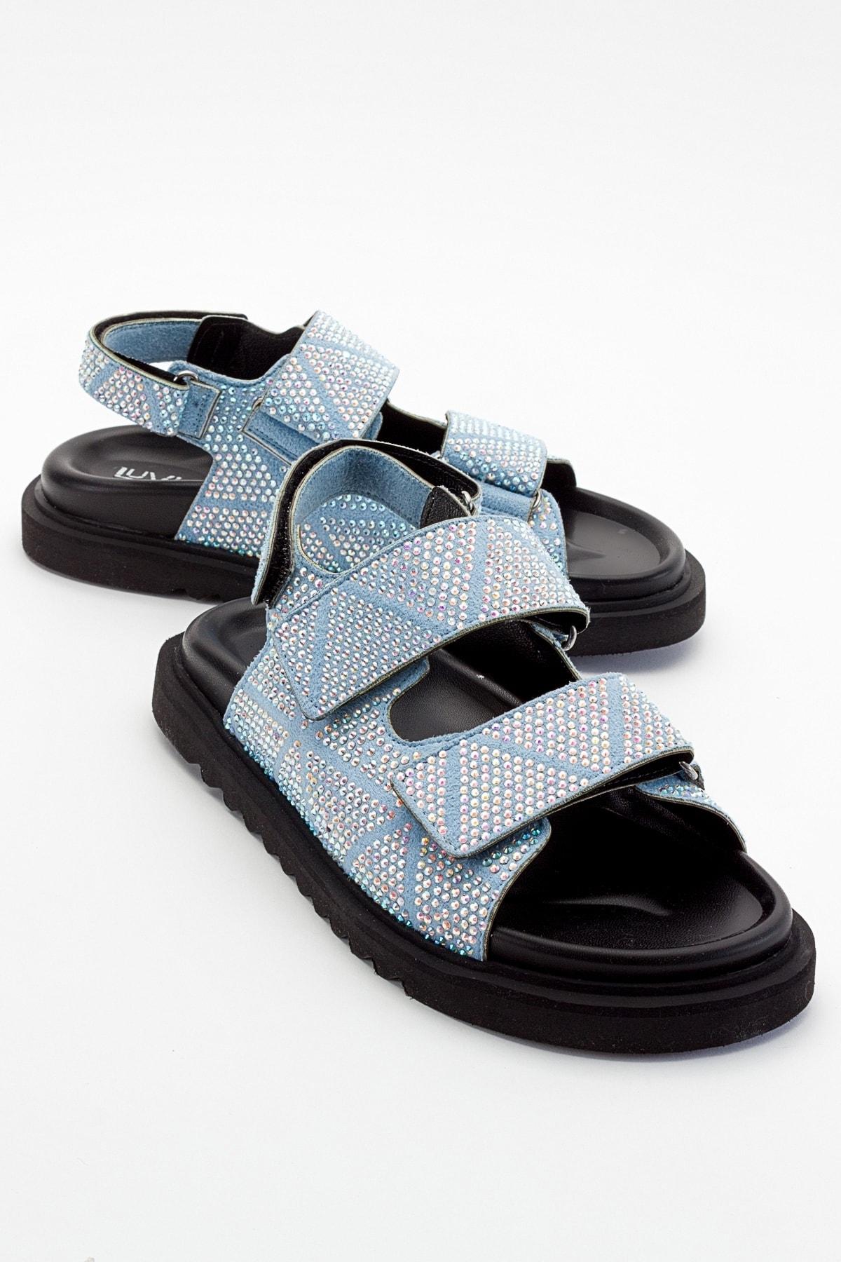 

Женские повседневные сандалии Mellom Baby Blue Stone Sandals