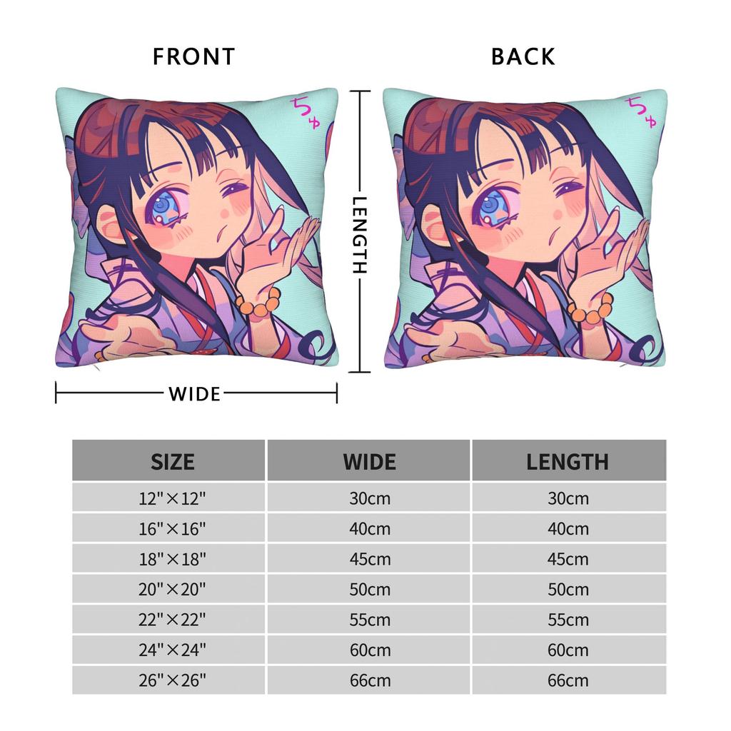 Pillow Case TBHK Yugi Nene Kou Akane Comfy Pillow Cover For Sofa Bedroom Home Decor Vintage Pillowcases