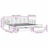 VidaXL Lit de jour et lit gigogne et tiroirs 80x200 cm bois pin massif, canapé-lit, lit d'invité, lit de jour en bois, lit 3302258