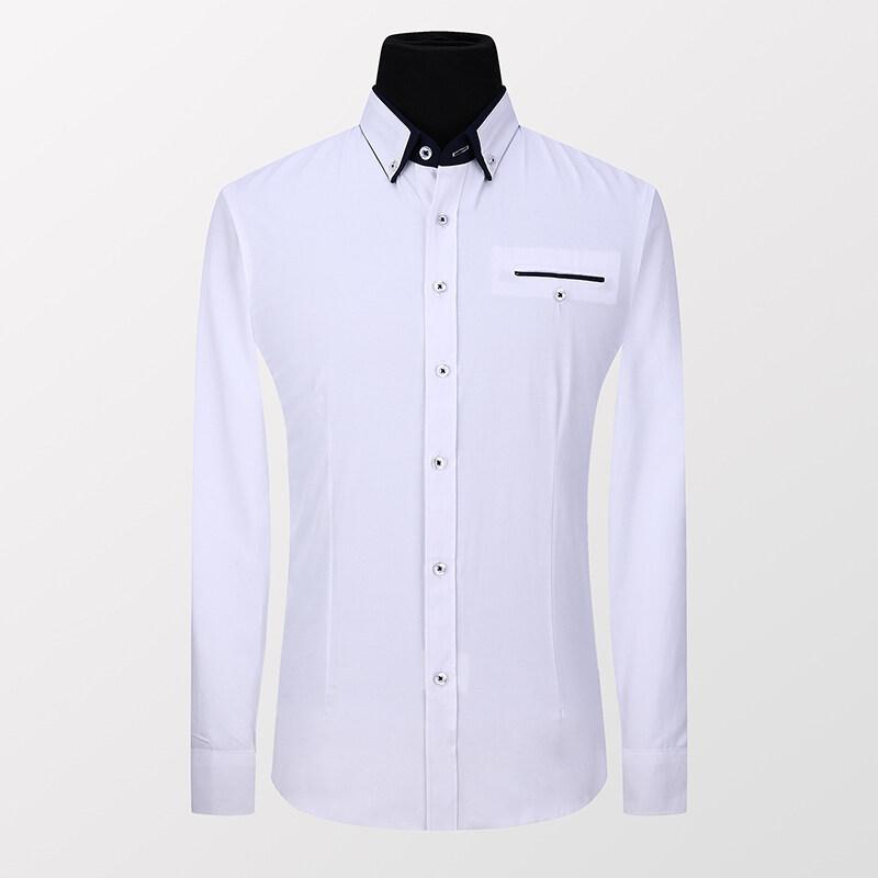 Neues Hemd Herren Baumwolle Langarm Gesellschaftlich Slim Fit Formelles Hemd Herren Kleidung Marke Weich Büro Formelle Kleidung Kleid