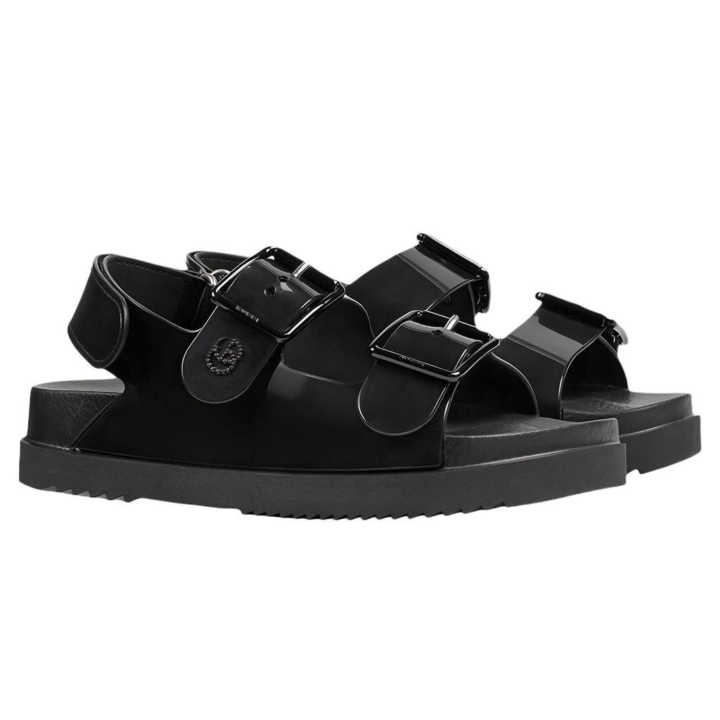 Gucci Wmns Mini Double G Sandal 'Black' Women's 660243 J8700 1000