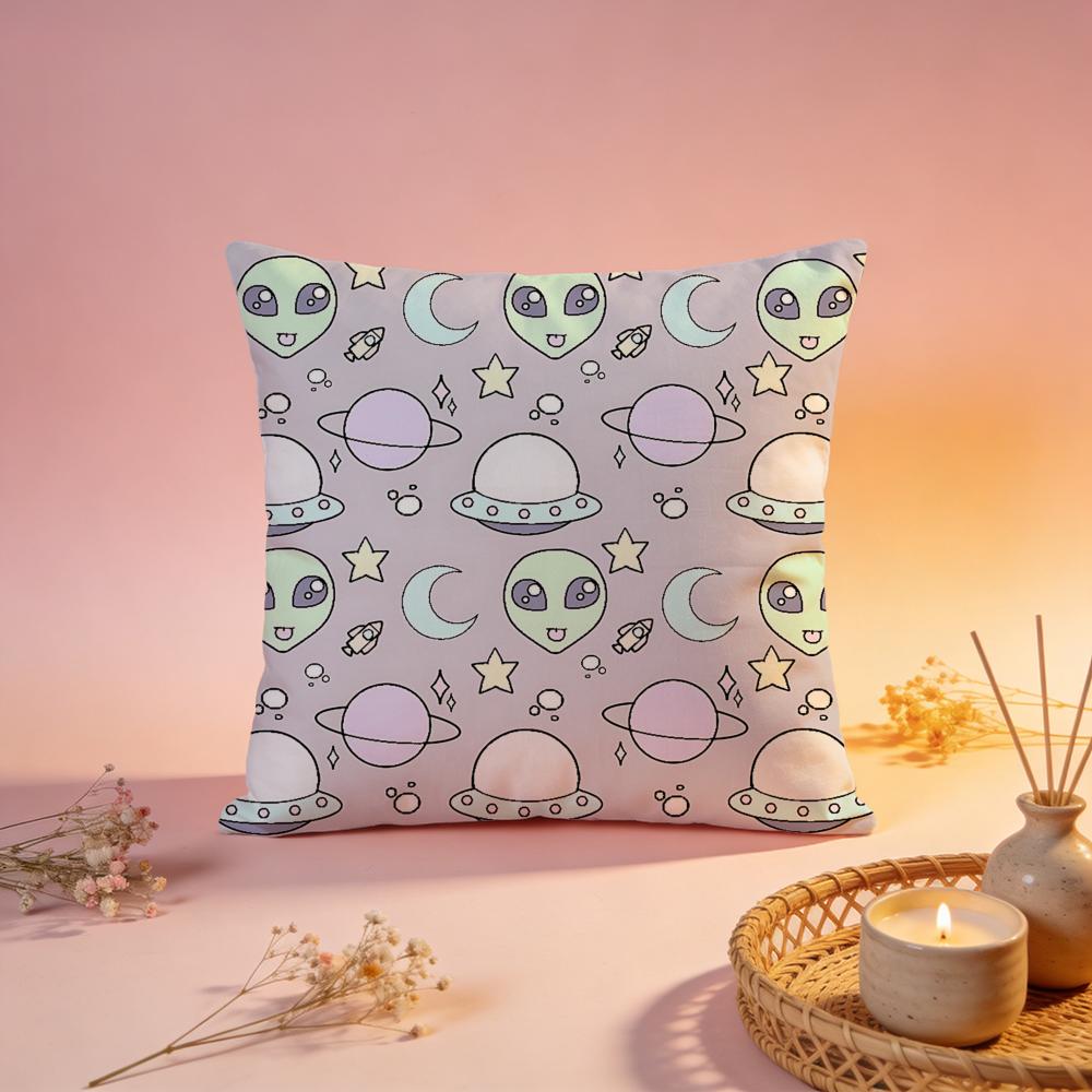 Fantasy Dreamy Alien Art Cushion Cover Comfortable Durable Pillow Cover MultiScene for Home Office Car Sofa