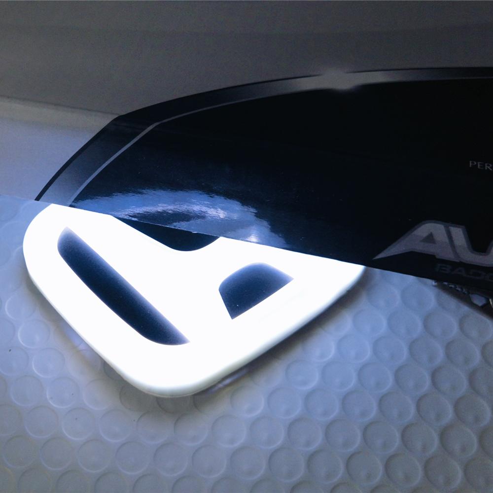 CIVIC Rear Badge Light 9.8cmX8cm White LED Trunk Light 4D Badge For Honda Accord 2008-2009 ,Odyssey 2007,CIVIC Honda Logo Light