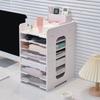 Large Capacity Multi-layer File Storage Rack Space Saving File Holder Desk Organizer  for Home