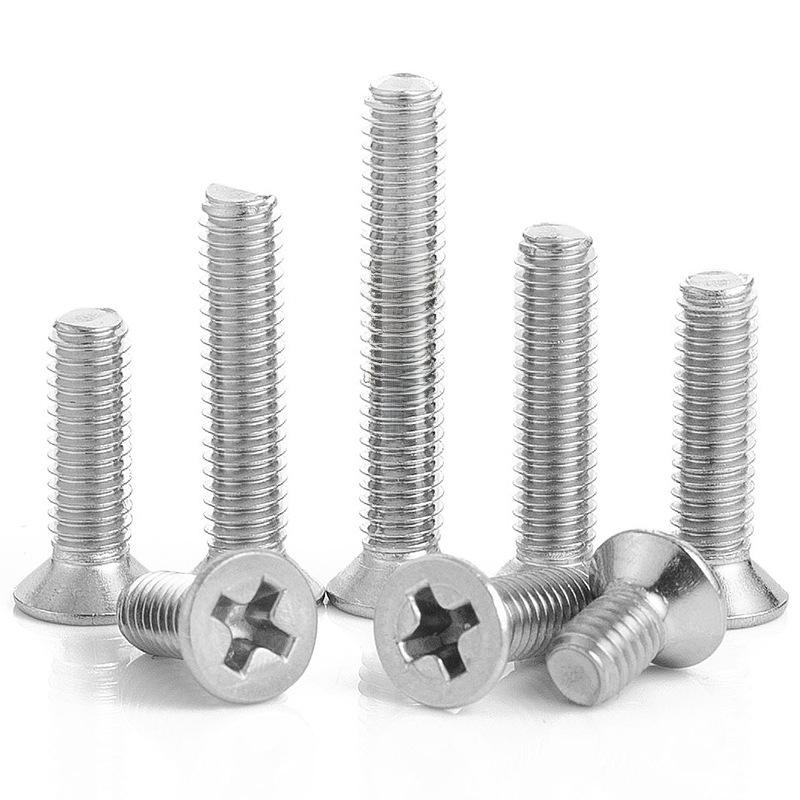 304 Stainless Steel Flat Head Countersunk Machine Screw M2-M6