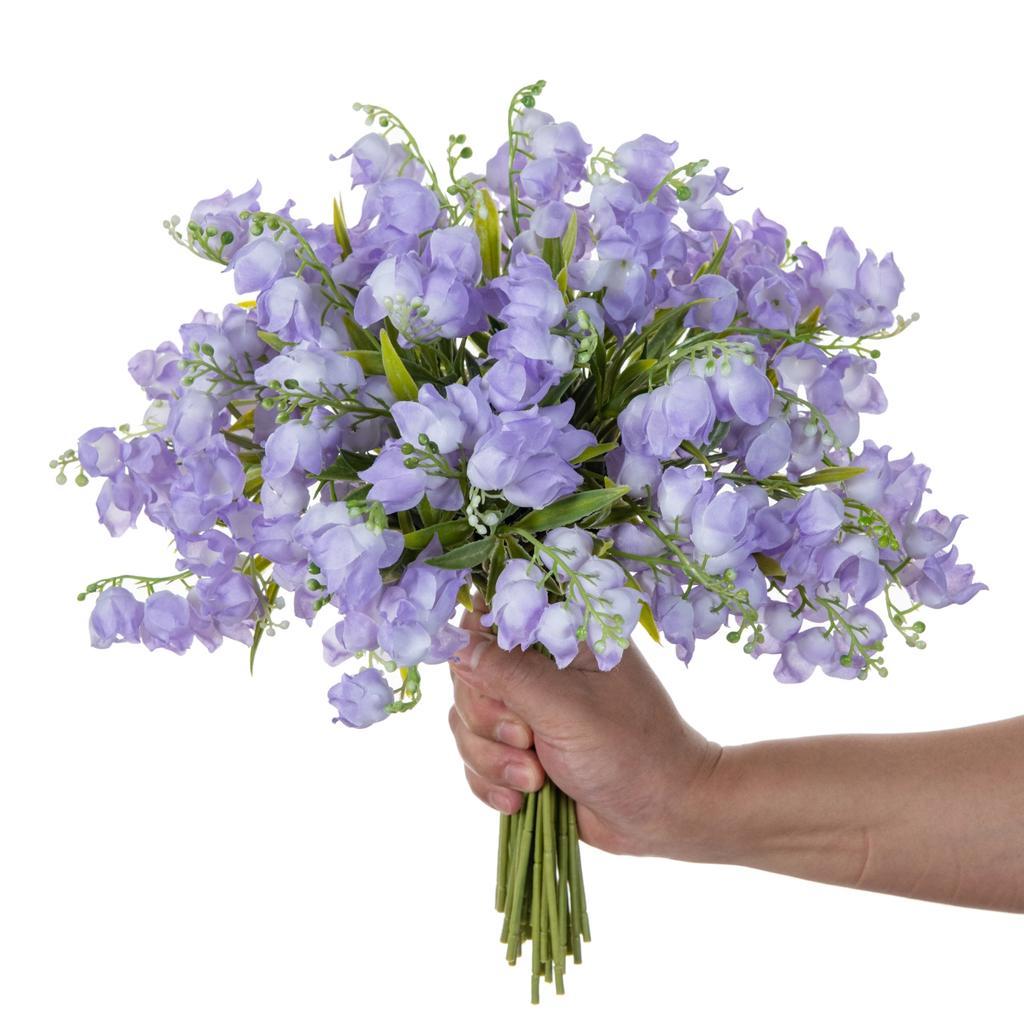 3/6Pcs Artificial Flowers Canterbury Bells Home Room Dining Table Decora Outdoor Garden Bonsai Festival Wedding Pretty Diy Gifts