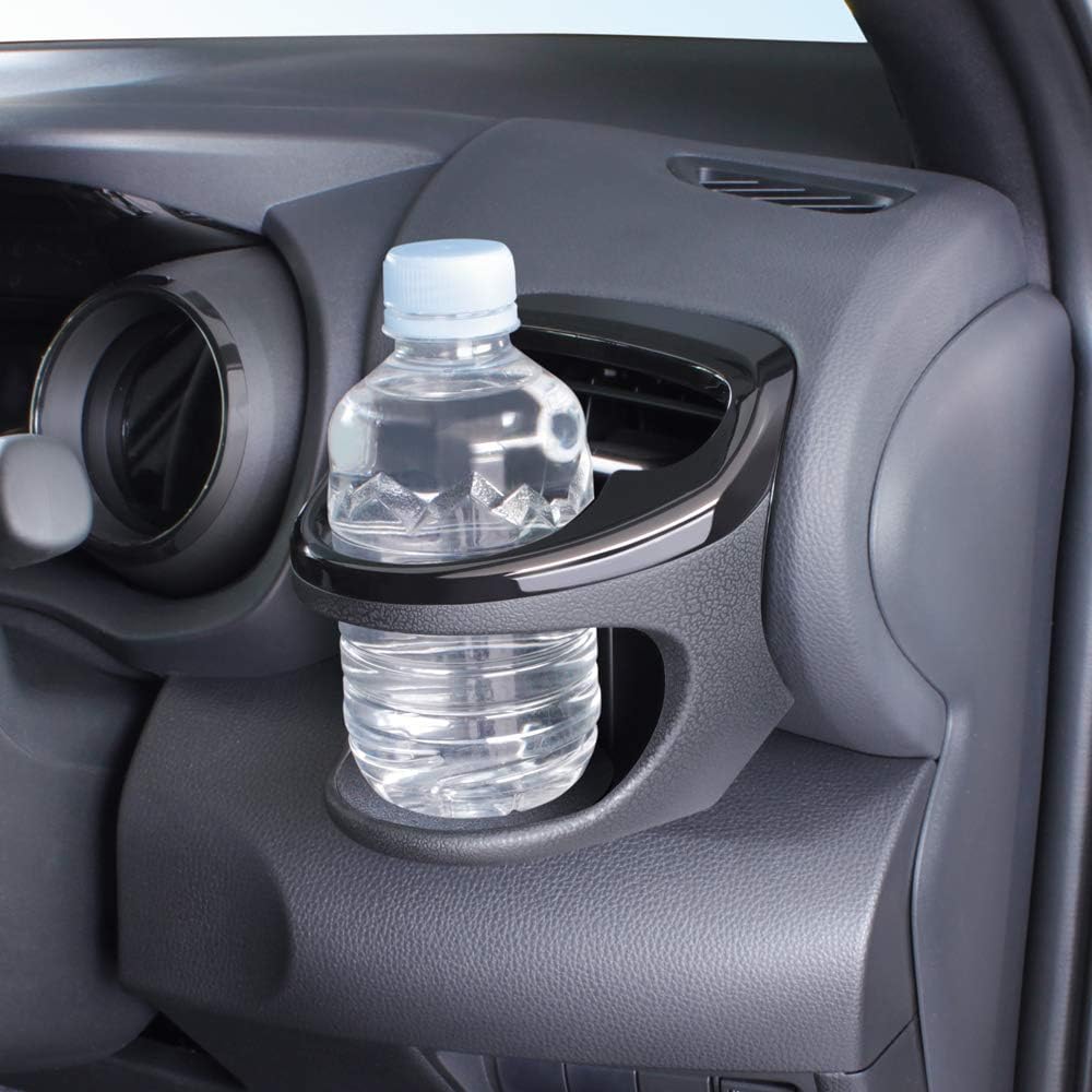 Tsuchiya Yac Vehicle-Specific Air Conditioner Drink Holder for Toyota Yaris/Yaris Cross, Driver's Seat, Black (SY-YA1)