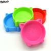 Cute Cat Ear Design Pet Bowl - Non-Slip Plastic Food & Water Feeder For Dog & Kittens & Small Puppies, Durable & Eco-Friendly