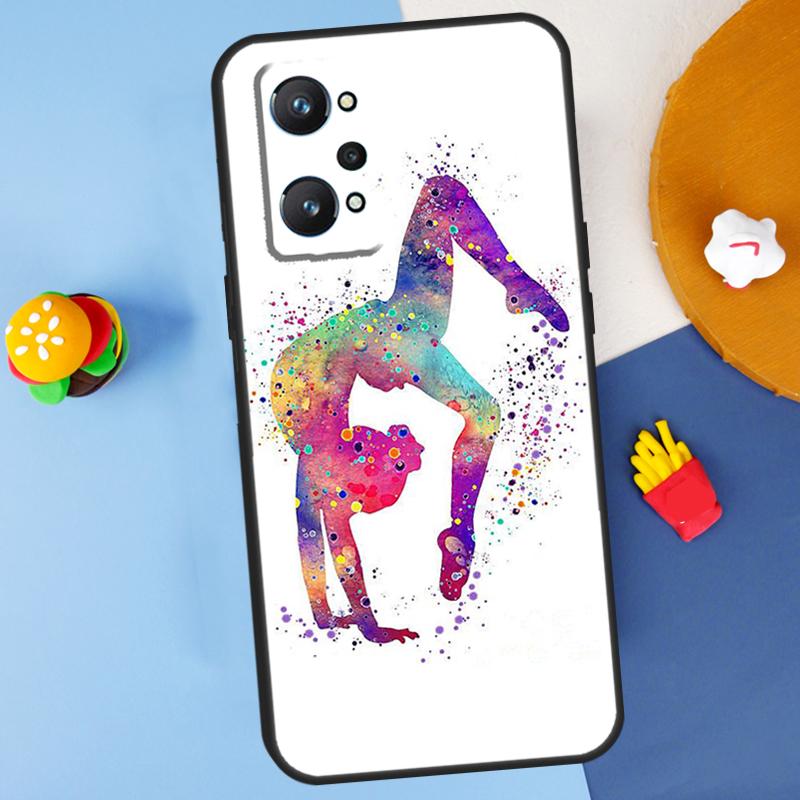 Love Gymnastics For Realme 14 13 12 10 11 Pro Plus GT 6 6T 5 GT7 Pro C55 C51 C21Y C25S C67 C75 C53 C61 Case