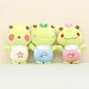 Cute Frog Cartoon Plush Keychain Short Plush Stuffing Pp Cotton 12cm Tall Toy