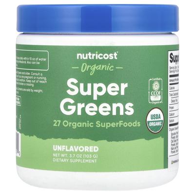 Bio-Super Greens, ohne Geschmack, 3,7 oz (103 gr)