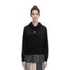 Puma Einfarbiger Hoodie mit Logo und Kordelzug Unisex Hoodies Schwarz 539755-01