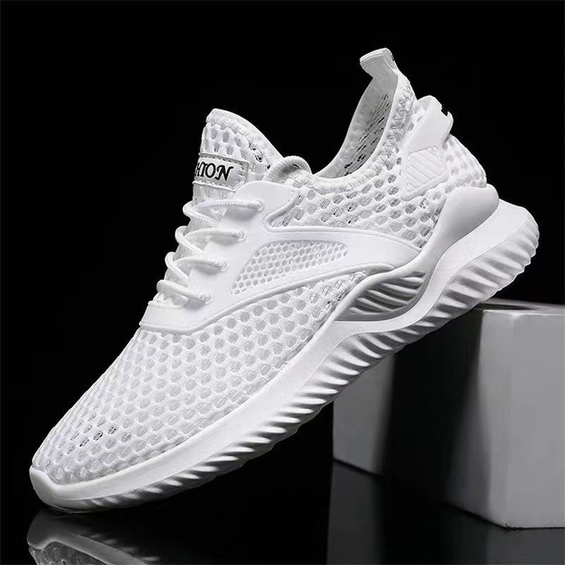 Men's Shoes Summer New Hollow Hole Shoes Light and Breathable Light and Comfortable Soft Sole Casual Sports Shoes