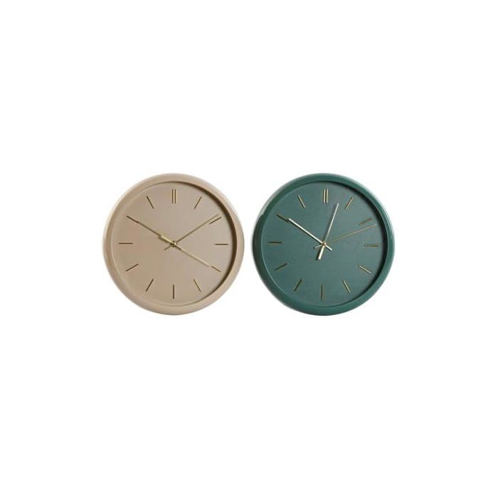 Modern Wall Clock - Home ESPRIT - 30x4x30 Cm - Multicolor - Round - Silent - Analog