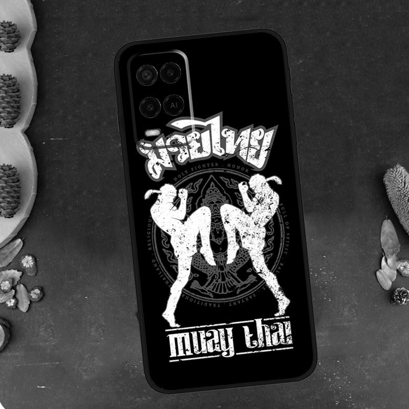 Muay Thai Martial Art Phone Case For Oppo A96 A16 A76 A78 A58 A18 A38 A98 A17 A77 A80 A40 A60 A74 A94 A54 A15 A57S