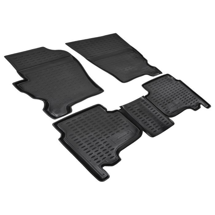 Tapis De Sol En Caoutchouc 3D - J&J AUTOMOTIVE - Land Rover Discovery 3/4 - Noir - Sur Mesure - Antidérapant