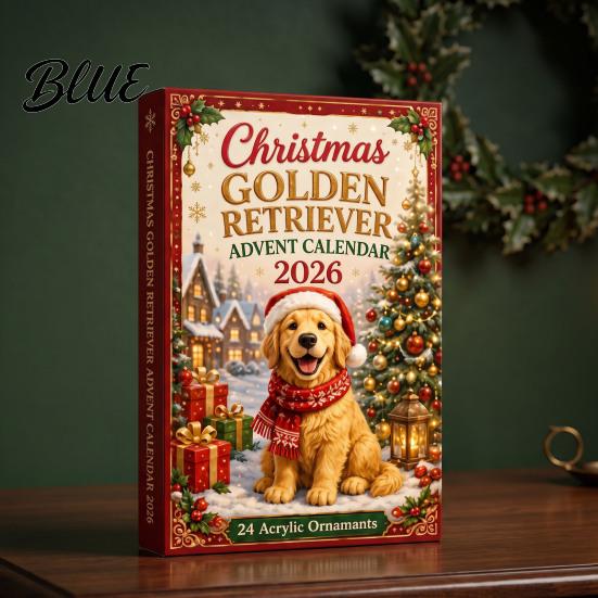 Calendario de Adviento para Set con Calendario de Cuenta Atrás de Navidad de 24 Días para Niños Perro Adorno Acrílico Regalo Sorpresa