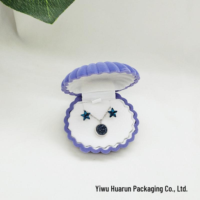 Velvet Cartoon Jewelry Box with Necklace, Earrings & Ring for Kids