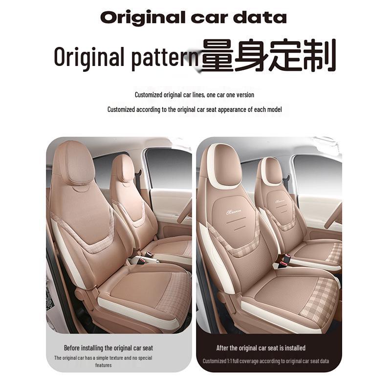Wuling MINIEV 5th Gen Four-Door Perforated Leather All-Season Seat Covers