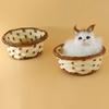 Lovely Simulation Animal Doll Plush Mini Basket Cat Rabbit Dog Kids Xmas Toy