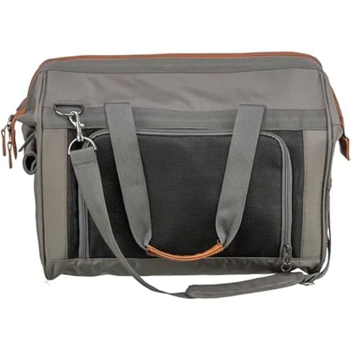 Sac De Transport Pour Chien - TRIXIE - Finlay - Gris - 43x26x32 Cm - Confortable Et Pratique