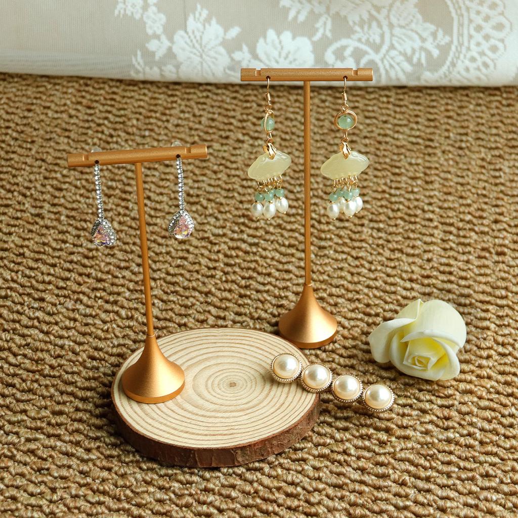 Metal T Bar Earring Display Stand Jewelry Stand  Earring Hanging Holders Jewelry Organizer