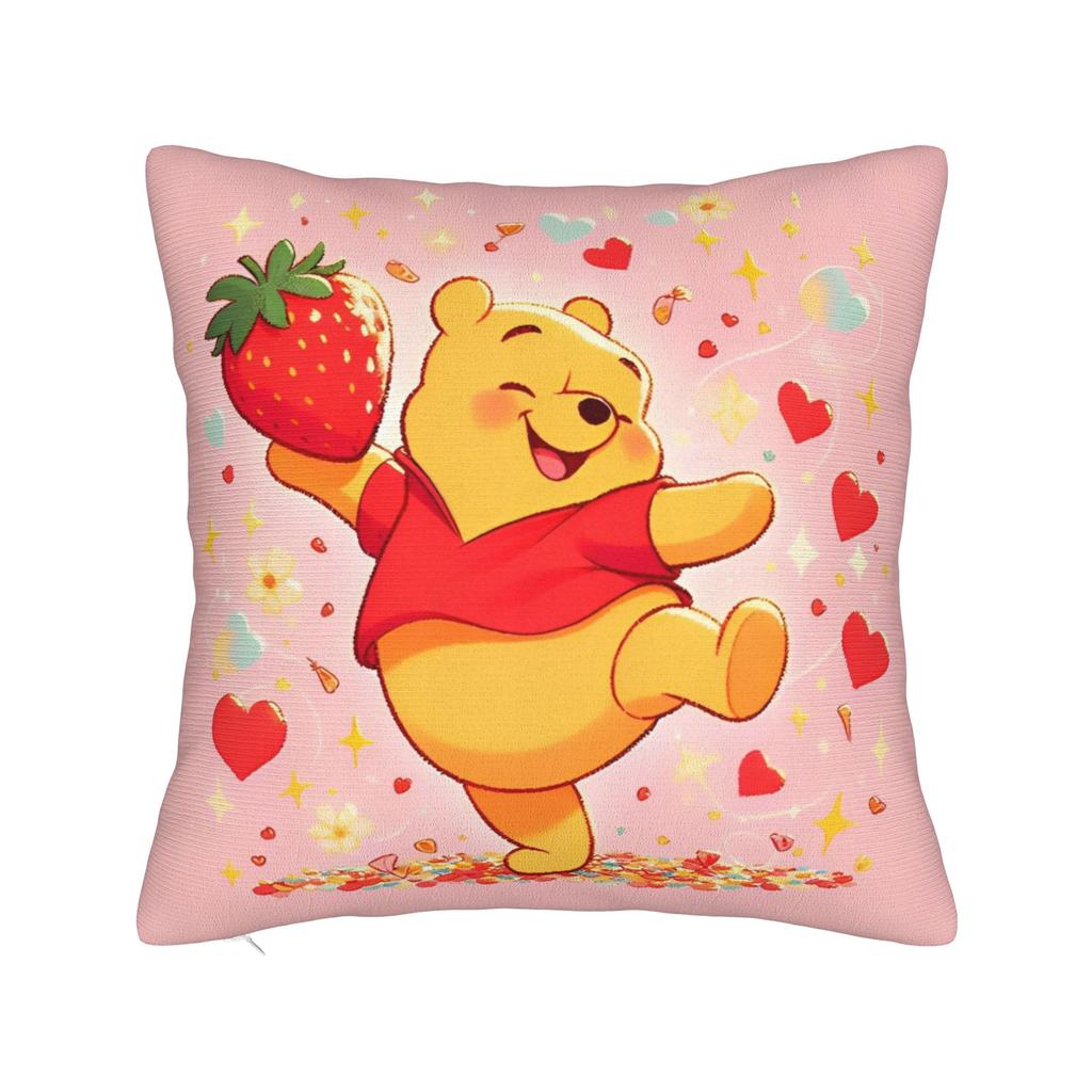 Winnie-the-Pooh Pillowcase Polyester Cushion Cover Decor Cute Cartoon Throw Pillow Case Cover Home Square 40*40cm