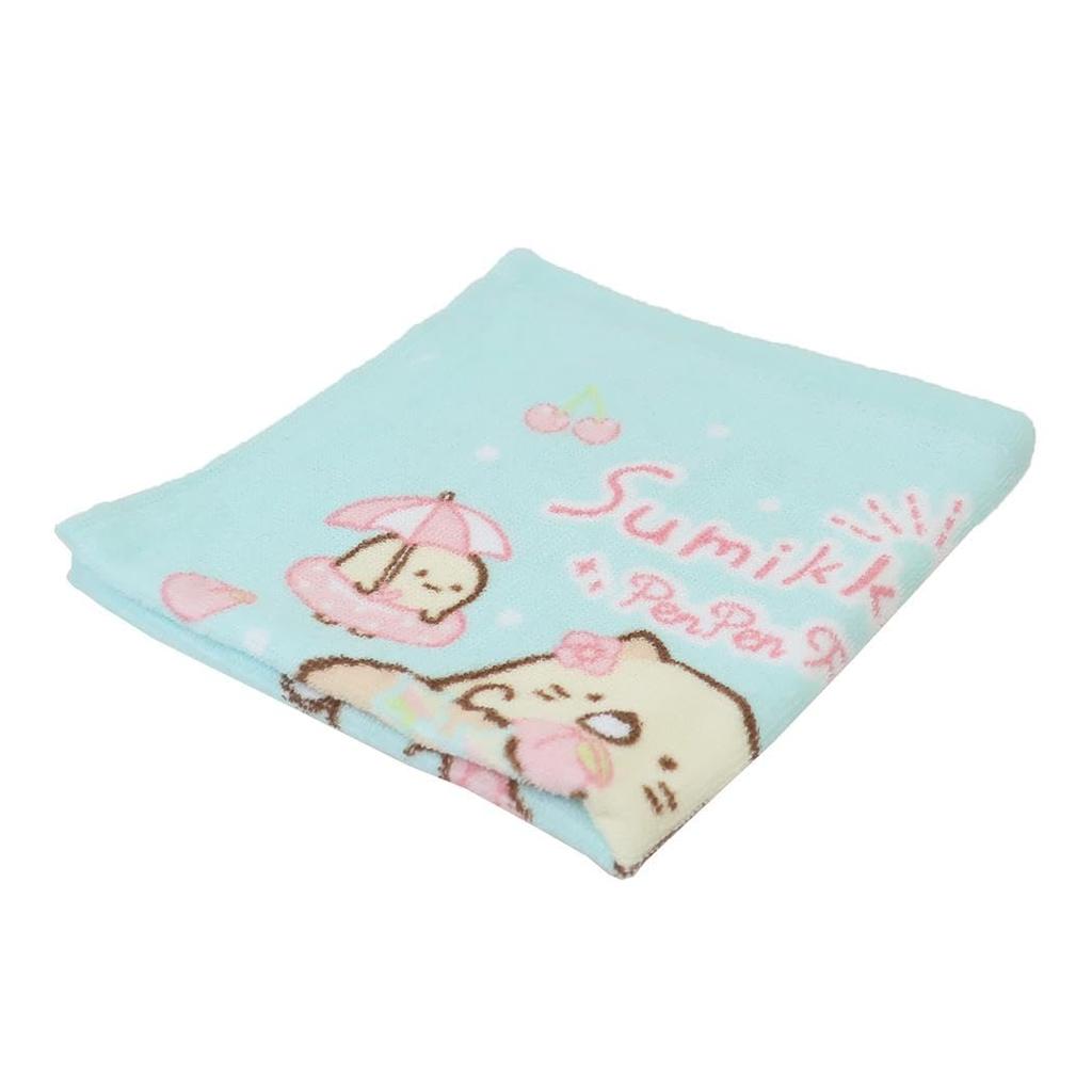 Sumikkogurashi Penguin Fruit Wash Towel, Pile Dye Print