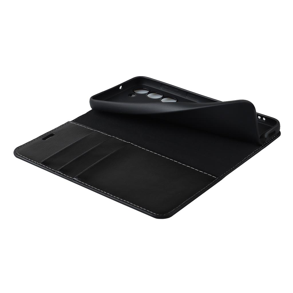 For Samsung Galaxy S23+ Magnetic Absorption Phone Cover Stand Flip Wallet Crazy Horse Texture Genuine Leather Phone Case