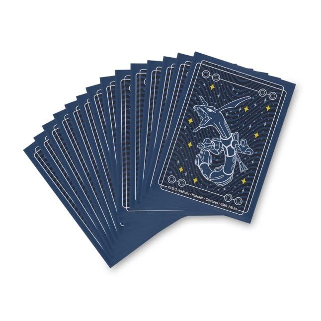 

Pokemon Card Rayquaza Starry Card Sleeves Game (65 cards) синий