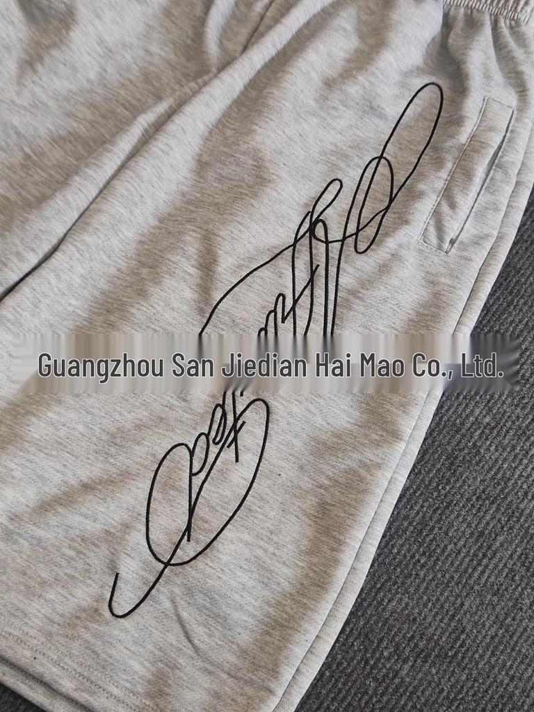 Pantaloncini Casual Americano Retro Lavato Stile Street Uomo Larghi Gamba Dritta