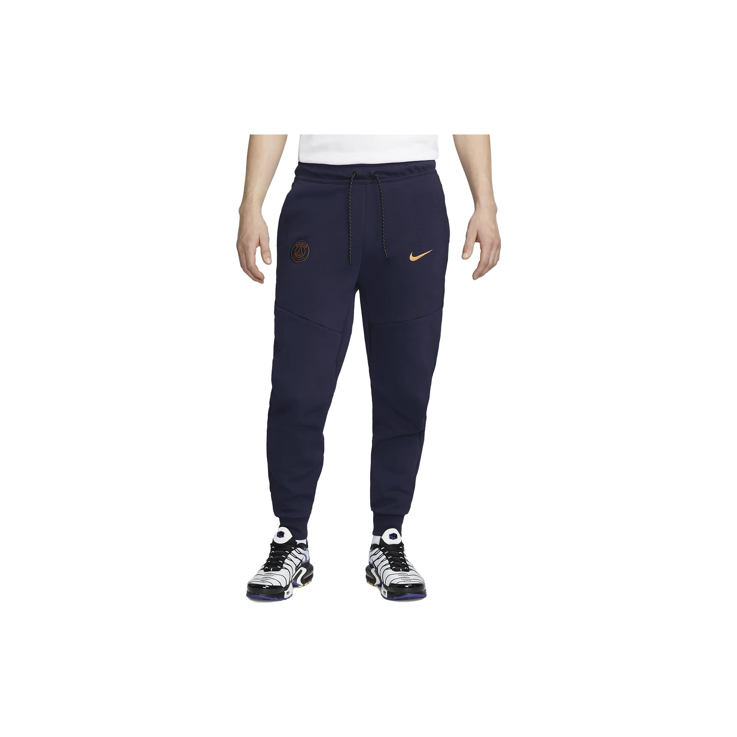 

Nike Solid Color Logo Embroidered Drawstring Cuffed Sweatpants Men bottoms Blue DV4836-498 L