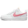 Nike Court Borough Deconstructed Style, Heart Rainbow, Summer Waterdrop Low Top Skateboard Shoes GS Pink Blue BQ5448-100(TeamS-S-BOX)
