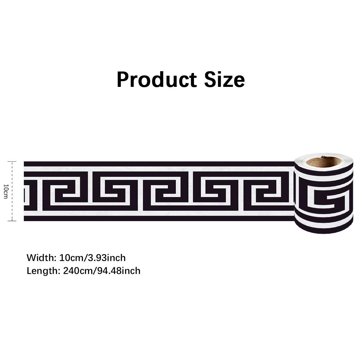 

240 см Длина Роскошный Плинтус Угловая Настенная Наклейка Ванная Комната Офис Стеклянная Талия Домашний Декор Водонепроницаемый Пол Волновод Художественные Обои 10cmX240cm